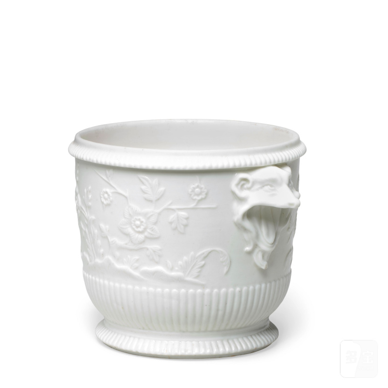 A Saint-Cloud white half-bottle cooler (seau à demi-bouteille), circa 1720-40 - 图2